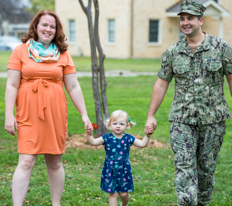 Sailor and his family