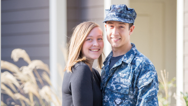 Kayla B and her husband.